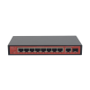 Коммутатор Wi-Tek WI-PCES308GF настраиваемый PoE 60Вт, порты 8 PoE GE + 1 GE + 1 SFP, Easy Smart