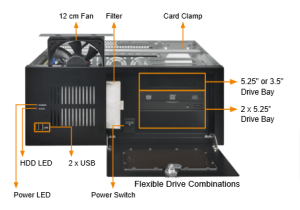 Корпус RACK-360GWATX/300W-R30. 4U, 7 слот., ATX, монтаж в 19” стойку. 2xUSB2.0, 2 x COM, 2 x LPT,ATX Power Switch,300W блок питания, белый