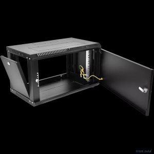 ЦМО Шкаф телекоммуникационный настенный разборный ЭКОНОМ 9U (600 x 520) дверь металл, цвет черный (ШРН-Э-9.500.1-9005)