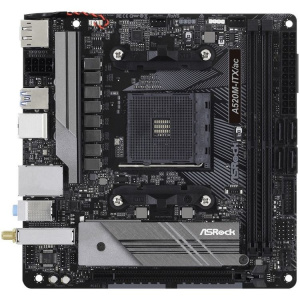 Asrock A520M-ITX/AC RTL {AMD A520, сокет: AM4, слоты: 2 слота DDR4 DIMM (2133 - 4733 МГц), SATA: 6 Гбит/с х4, A520M-ITX/AC}
