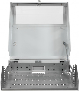 Шкаф коммутационный NTSS (NTSS-SOHO5U) настенный 5U 520x140мм пер.дв.стекл несъемн.бок.пан. 80кг белый 11кг 480мм IP20 металл