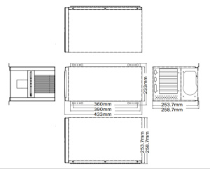 Корпус PAC-1700GBPX/300W, 7-слот. Full-size, 1 x фронтальный вход 3,5", 1 x 5.25", 2 x 3.5" HDD, вентилятор 1 x 8 cm, 1 x LPT, 2 x COM, ACE-A130C-R10