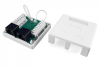 Hyperline SB1-2-8P8C-C5e-WH Розетка компьютерная RJ-45(8P8C), категория 5e, двойная, внешняя, Dual IDC Hyperline SB1-2-8P8C-C5e-WH Розетка компьютерная RJ-45(8P8C), категория 5e, двойная, внешняя, Dual IDC