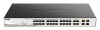коммутатор D-Link PROJ Настраиваемый L2 PoE-коммутатор, 24x1000Base-T PoE, 4хCombo 1000Base-T/SFP, PoE-бюджет 193 Вт, упрощенный интерфейс CLI