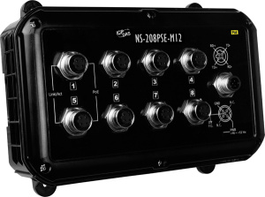 Коммутатор 8 x PoE 10/100BaseTX с защитой IP67 (разъем M12)