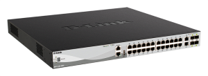 Коммутатор D-LINK PROJ Управляемый L3 стекируемый PoE-коммутатор, 24x1000Base-T PoE, 2x10GBase-T, 4x10GBase-X SFP+, PoE-бюджет 370 Вт (740 Вт с DPS-700), защита Коммутатор D-LINK PROJ Управляемый L3 стекируемый PoE-коммутатор, 24x1000Base-T PoE, 2x10GBase-T, 4x10GBase-X SFP+, PoE-бюджет 370 Вт (740 Вт с DPS-700), защита