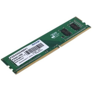 Patriot DDR4 DIMM 4GB PSD44G240041 PC4-19200, 2400MHz
