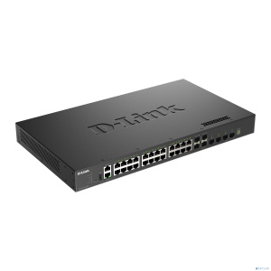 D-Link DXS-3410-32XY/A1A Управляемый L3 стекируемый коммутатор с 24 портами 10GBase-T, 4 портами 10GBase-X SFP+ и 4 портами 25GBase-X SFP28
