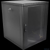 ЦМО Шкаф телекоммуникационный настенный разборный 15U (600 x 650) съемные стенки, дверь стекло, цвет черный (ШРН-М-15.650-9005)