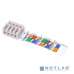 Hyperline PLUD-A-8P8C-S-C6A-SH Разъем полевой оконцовки RJ-45 (8P8C) под витую пару, угловой, для одножильного кабеля, toolless, категория 6A, экранир