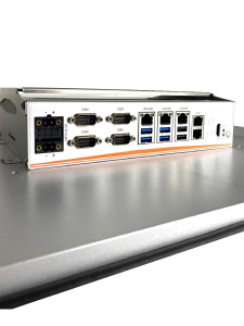 Безвентиляторный панельный компьютер NodkaTPC6000-C2154-L5P-8500T-8G-SSD256G(5 x GLAN). Дисплей 21.5" с проекционно-ёмкостным сенсорным экраном. Пыле