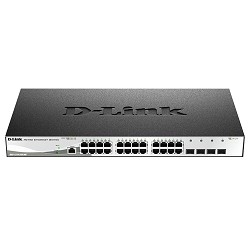 Коммутатор D-Link SMB D-Link DGS-1210-28X/ME/B1A Управляемый L2 с 24 портами 10/100/1000Base-T и 4 портами 10GBase-X SFP+