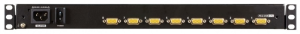 КВМ консоль ATEN 18.5" 8-Port PS/2-USB VGA Single Rail WideScreen LCD KVM Switch