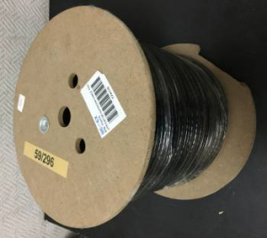 Кабель сетевой UTP 4 пары cat.5E solid 0.50мм CCA 305м черный outdoor