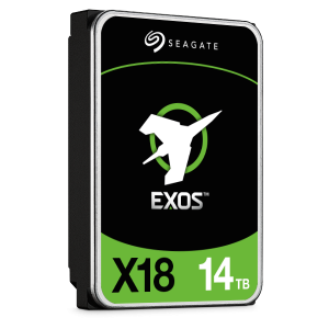 Жесткий диск Seagate Exos X18 HDD 3.5" SATA 14Tb, Exos X18, 7200 rpm, 256Mb buffer, 512e/4kn, CMR, ST14000NM000J, 1 year