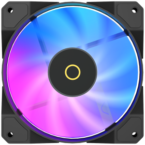 Вентилятор в корпус Ocypus Fan Beta F12 BK ARGB REVERSE BLADE / Black/ PWM