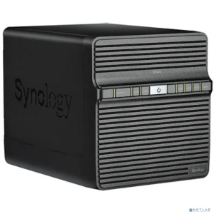Synology DS423 Сетевое хранилище NAS, слоты 4x2.5"/3.5" SATA3, 2x1 Гбит/с, 2xUSB 3.X, Realtek RTD1619B/4x1.7 ГГц, DDR4 2Gb, 90W