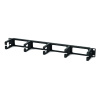 Органайзер Hyperline Hyperline CM-1U-PL Кабельный организатор 1U с пластиковыми кольцами 70x44 мм, 19»