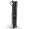 Панель Hyperline PPW-12-8P8C-C5e Патч-панель настенная, 12 портов RJ-45(8P8C), категория 5е, с подставкой