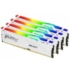 Память оперативная/ Kingston 128GB 5200MT/s DDR5 CL40 DIMM (Kit of 4) FURY Beast White RGB XMP