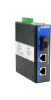 Full Gigabit Ethernet медиаконвертер с функцией управления, 1 x 1G RJ45, 1 x 1G оптика, питание 12~48VDC или 220VAC, монтаж на DIN-рейку