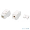 Hyperline KJ8-8P8C-C6-180-TLS-WH Вставка Keystone Jack RJ-45(8P8C), категория 6, тип 180 градусов, Toolless, белая