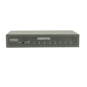 Коммутатор Osnovo Коммутатор/ Неуправляемый Fast Ethernet на 8 RJ45 портов. Порты: 8 x FE (10/100Base-TX) Коммутатор Osnovo Коммутатор/ Неуправляемый Fast Ethernet на 8 RJ45 портов. Порты: 8 x FE (10/100Base-TX)