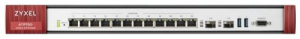 Межсетевой экран Zyxel USG FLEX 700 с подписками на 1 год (AS,AV,CF,IDP, SecuReporter), Rack, 12 конфигурируемых (LAN/WAN) портов GE, 2xSFP, 2xUSB3.0,