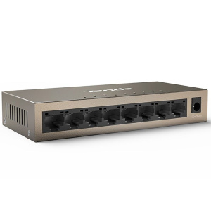 Коммутатор Tenda TEG1008M Коммутатор неуправляемый, 8 портов 8x1 Гбит/с, настольный, металлический корпус