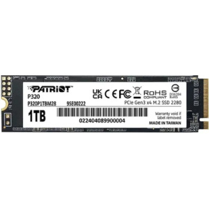 Накопитель SSD Patriot PCIe 3.0 x4 1TB P320P1TBM28 P320 M.2 2280 Накопитель SSD Patriot PCIe 3.0 x4 1TB P320P1TBM28 P320 M.2 2280