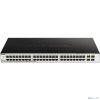 D-Link DGS-1210-52/ME/B1A Управляемый L2 коммутатор, 48x1000Base-T, 4x1000Base-X SFP, AC 220В/DC 12В(с возможностью мониторинга статуса питания коммут