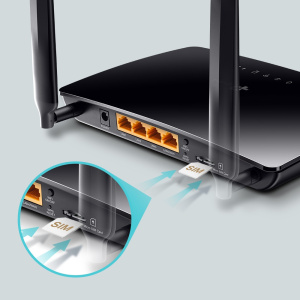Маршрутизатор TP-Link Маршрутизатор/ 4G LTE Router, internal unlocked 4G/3G Modem, 3 10/100Mbps LAN and 1 10/100Mbps LAN/WAN port, 2 internal Wi-Fi and 2 detachable LTE Маршрутизатор TP-Link Маршрутизатор/ 4G LTE Router, internal unlocked 4G/3G Modem, 3 10/100Mbps LAN and 1 10/100Mbps LAN/WAN port, 2 internal Wi-Fi and 2 detachable LTE