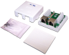 Настенная розетка, 2 порта RJ-45 категории 5е, STP, белая Настенная розетка, 2 порта RJ-45 категории 5е, STP, белая