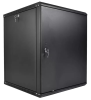 шкаф ЦМО Шкаф телекоммуникационный настенный разборный ЭКОНОМ 12U (600 350) дверь металл, цвет черный