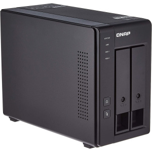 QNAP DAS TR-002 2-Bay 2.5/3.5 SATA Type-C USB 3.1 Gen 1 (5 Gb/s) Direct Attached Storage with Hardware RAID