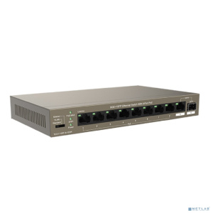 TENDA TEG1110PF-8-102W Коммутатор настольный 9-Ports 10/100/1000 Base-T + 1-Port 1000 Base-X SFP 8-Ports PoE(PoE бюджет 92W)