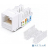 WRline Вставка Keystone Jack RJ-45, 90 градусов, категория 5e, неэкранированная, заделка тип 110, цвет белый