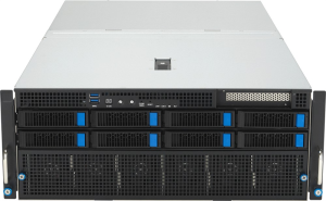 Сервер ASUS ESC8000-E11-SKU1 4U, 2x LGA4677, 32x DDR5, 8x SATA/SAS*, 1x M.2 (22110), 1x PCIex8 for HBA/RAID, 8x PCIex16 for dual-slot GPU, 1x PCIex16