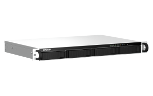 Система хранения данных QNAP SMB 1U/4bay QC 2,0GhzCPU/8Gb(upto16Gb)/upto 28HDD with TL-R1200C-RP/SATA(3,5" 2,5")/ 2xUSB3.2 2xUSB2.0/2xM.2/1xHDMI/2x2,5