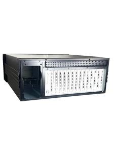 Промышленный компьютерный корпус AX61400TB, 4U, 14 слотов, 3 x 5.25" HDD, 1 x 3.5" HDD, 1 x 3.5" HDD (внутренний), 2 x USB, 1 x PS2, цвет - черный, бе