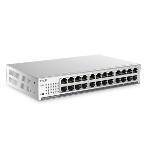 Коммутатор Web Smart L2 коммутатор Zyxel GS1100-24E, 24xRJ-45: 1G, rack 19", бесшумный