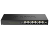 Коммутатор D-Link Конфигурируемый PoE-коммутатор, 24x1000Base-T PoE, 2x1000Base-X SFP, PoE-бюджет 240 Вт, дальность PoE до 250 м, DIP-переключатель, к