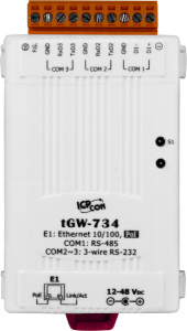 3-портовый преобразователь Modbus TCP в Modbus RTU/ASCII с возможностью питания по PoE