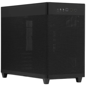 ASUS Prime AP201 Tempered Glass MicroATX Case Black - stylish 33-liter MicroATX case with tool-free side panels, with support for 360 mm coolers, grap
