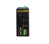 Управляемый коммутатор c 2 слотами 100/1000Base-X SFP , 4 портами 10/100Base-T(X) PoE (разъем RJ45), два входа питания 48 В пост.