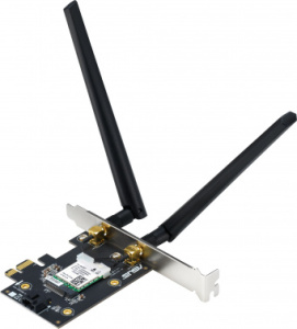Сетевой адаптер Wi-Fi + Bluetooth Asus PCE-AXE5400 AXE5400 PCI Express x1 (ант.внеш.съем) 2ант.