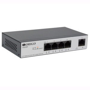 Коммутатор ORIGO OS2205P/60W/A1A Неуправляемый PoE-коммутатор
4x1000Base-T PoE+, 1x1000Base-T,
PoE-бюджет 60 Вт