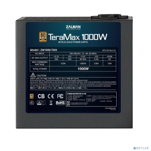 Zalman <TMX> ZM1000-TMX <1000W, ATX12V v2.52, EPS, APFC, 12cm Fan, FCM, 80+ GOLD, Retail>