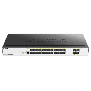 Коммутатор D-Link DGS-3000-28XS/B1A Управляемый коммутатор 2 уровня с 24 портами 1000Base-X SFP и 4 портами 10GBase-X SFP+ (429613) {3}