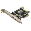 Controller ST-Lab, PCI-E x1, U-1330, 1+1 ext (USB3.1(A)/USB3.1(C) + 1int (USB3.1) ,+LP bracket) Ret